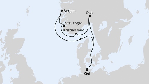 Südnorwegen ab Kiel